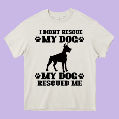Rescue Dog Heavy Core Tee Designed By Bettercallsaul