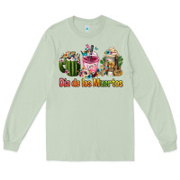 Matcha Mexican Día De Los Muertos Coffee Cups Long Sleeve Tee - FaDigitalArtStudio