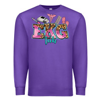 Purple ekg tech Premium Sweatshirt - AdoDesignShop