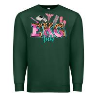 Sports Green ekg tech Premium Sweatshirt - AdoDesignShop