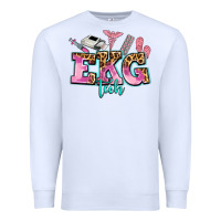 White ekg tech Premium Sweatshirt - AdoDesignShop