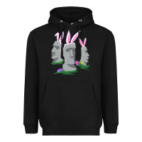 Easter Island Moai Figures  Cute Travelers Funny Gift Heavyweight Hoodie | Teevron