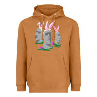 Meerkat easter island moai figures  cute travelers funny gift Heavyweight Hoodie - maiPhamDesign