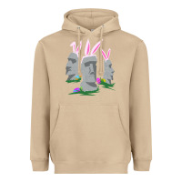 Mushroom easter island moai figures  cute travelers funny gift Heavyweight Hoodie - maiPhamDesign