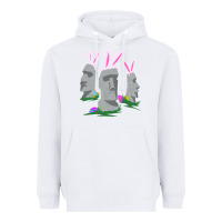 White easter island moai figures  cute travelers funny gift Heavyweight Hoodie - maiPhamDesign