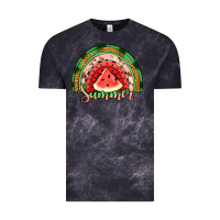Cloud Black watermelon summer rainbow Vintage Tee - Jasminsmagicworld