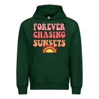 Foreset Green forever chasing sunsets Urban Hoodie - JahusDesignShop