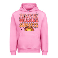 Fuchsia Pink forever chasing sunsets Urban Hoodie - JahusDesignShop