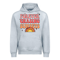 Heather Grey forever chasing sunsets Urban Hoodie - JahusDesignShop