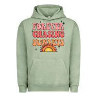 Pigment Oil Green forever chasing sunsets Urban Hoodie - JahusDesignShop