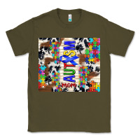 Army Green autism mom puzzle ribbon Classic Tee - TumblerDesignByShophia