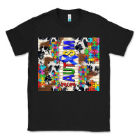 Black autism mom puzzle ribbon Classic Tee - TumblerDesignByShophia