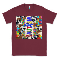 Burgundy autism mom puzzle ribbon Classic Tee - TumblerDesignByShophia