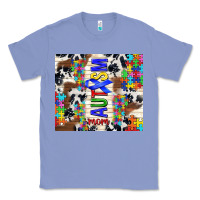 Colony Blue autism mom puzzle ribbon Classic Tee - TumblerDesignByShophia