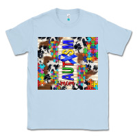 Dusty Blue autism mom puzzle ribbon Classic Tee - TumblerDesignByShophia