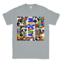Heather Grey autism mom puzzle ribbon Classic Tee - TumblerDesignByShophia