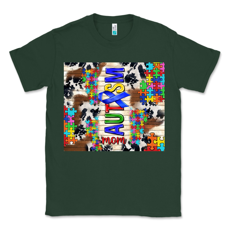 Autism Mom Puzzle Ribbon Classic Tee by TumblerDesignByShophia | Teevron