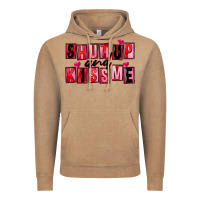 Vintage Coffee Shut up and kiss me Vintage Hoodie - FaDigitalArtStudio
