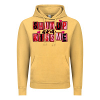 Vintage Mustard Shut up and kiss me Vintage Hoodie - FaDigitalArtStudio