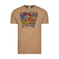 Vintage Coffee American babe 4th of july Vintage Tee - CowGirlArtShop