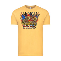 Vintage Mustard American babe 4th of july Vintage Tee - CowGirlArtShop