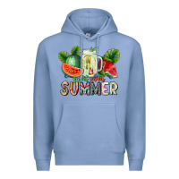 Colony Blue summer Premium Hoodie - CowhideDigitalArt