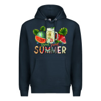 Navy summer Premium Hoodie - CowhideDigitalArt