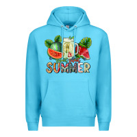 Ocean Blue summer Premium Hoodie - CowhideDigitalArt