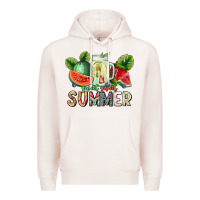 Pale Pink summer Premium Hoodie - CowhideDigitalArt