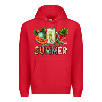 Red summer Premium Hoodie - CowhideDigitalArt