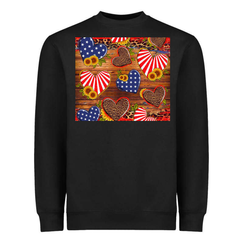America Heart Heavyweight Sweatshirt by Artiststas | Teevron