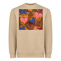 Mushroom america heart Heavyweight Sweatshirt - Artiststas