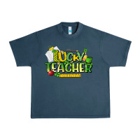 Midnight Navy lucky teacher St. Patrick's Day Urban Heavy Tee - HowdyJamesFarm