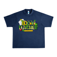 Navy lucky teacher St. Patrick's Day Urban Heavy Tee - HowdyJamesFarm
