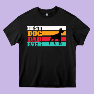 Best Dog Dad Ever Heavy Core Tee Designed By Bettercallsaul