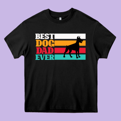 Best Dog Dad Ever Heavy Core Tee Designed By Bettercallsaul