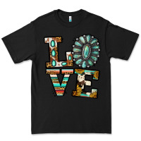 Black turquoise serape love Premium Tee - Jasminsmagicworld