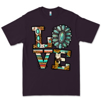 Plum turquoise serape love Premium Tee - Jasminsmagicworld