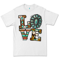 White turquoise serape love Premium Tee - Jasminsmagicworld