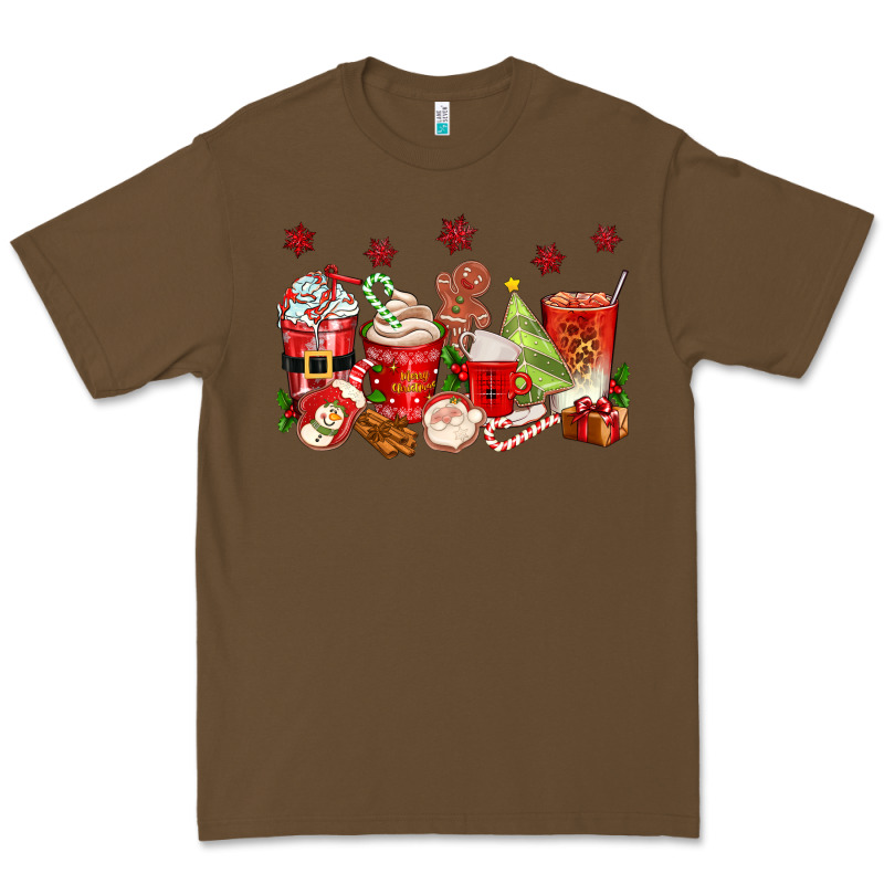 Christmas Coffee Cups Premium Tee by texasbilliewilder | Teevron