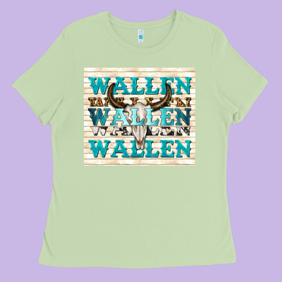 Wallen With Bull Skull Ladies Tee Designed By Tumblerdesignbyshophia
