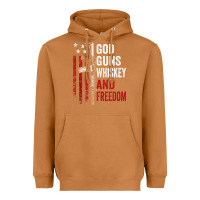 Meerkat God Guns Whiskey Freedom - Pro Gun American Flag Guns Arts Characters Heavyweight Hoodie - maiPhamDesign