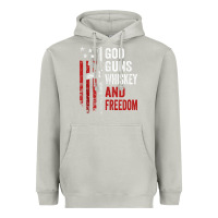 Moon Dust God Guns Whiskey Freedom - Pro Gun American Flag Guns Arts Characters Heavyweight Hoodie - maiPhamDesign