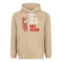 Mushroom God Guns Whiskey Freedom - Pro Gun American Flag Guns Arts Characters Heavyweight Hoodie - maiPhamDesign