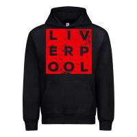 Black Cool Retro Grunge Vintage look Liverpool shirt gift , best gift, costu Urban Hoodie - maiPhamDesign