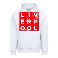 White Cool Retro Grunge Vintage look Liverpool shirt gift , best gift, costu Urban Hoodie - maiPhamDesign