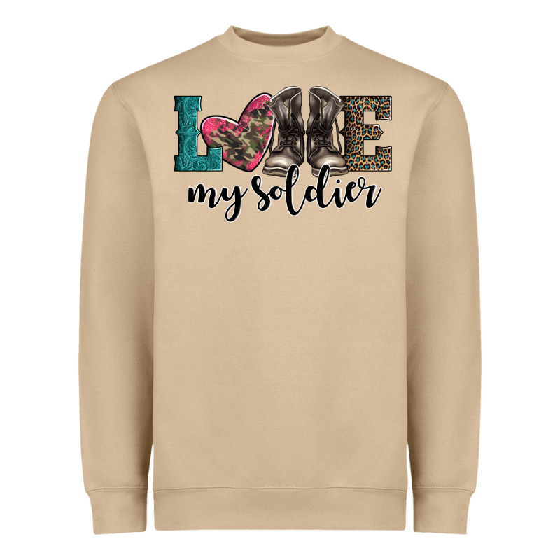 Armed Forces Day Love My Soldier Heavyweight Sweatshirt by Artiststas | Teevron
