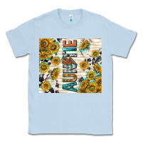 Dusty Blue auntie with lightning bolt Classic Tee - TumblerDesignByShophia
