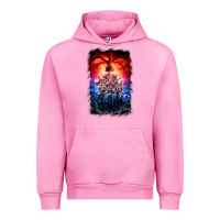 Fuchsia Pink Things Eleven Days Stranger Urban Hoodie - maiPhamDesign