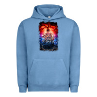 Pigment Pebble Blue Things Eleven Days Stranger Urban Hoodie - maiPhamDesign